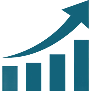 icono marketing ventas al alza